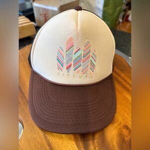 Rip Curl Trucker Hat Cap SnapBack Terry cloth Inside Band SURF Looks New